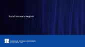 thumbnail of medium SNA 4: Statistical Analysis of Social Networks