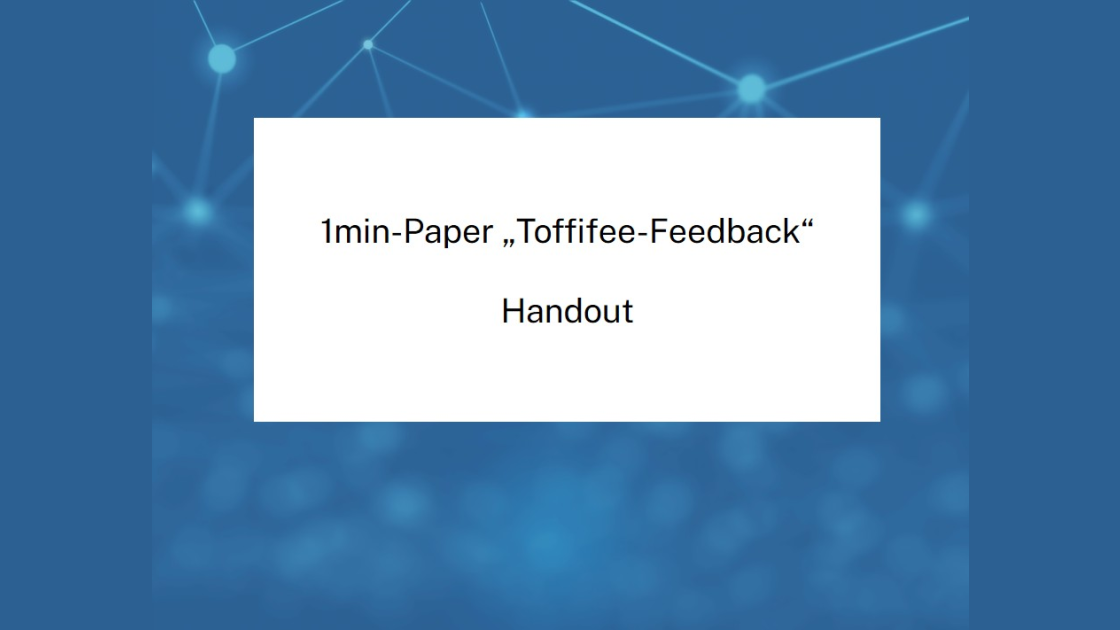 Handout für ein 1min-Paper