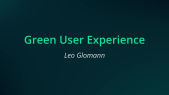 Green UX