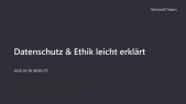 thumbnail of medium Datenschutz und Ethik leicht erklärt